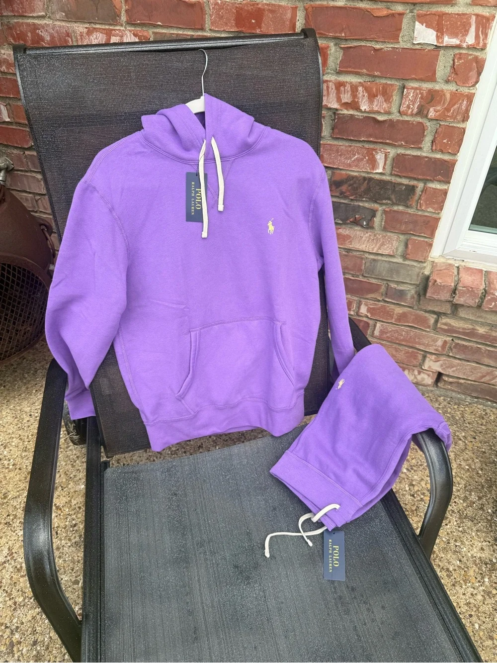 Polo by Ralph Lauren Purple Hoodie & Sweatpants Set